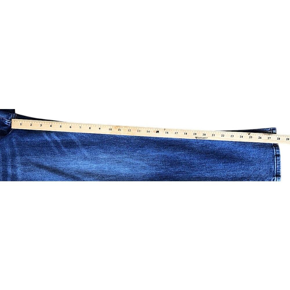 Magnolia Boutique High Ruffled Paper Bag Waist Straight Leg Jeans 27 - Picture 4 of 7